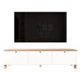 Hanah Home Nord - ND6-SW Soporte para TV Blanco y Roble